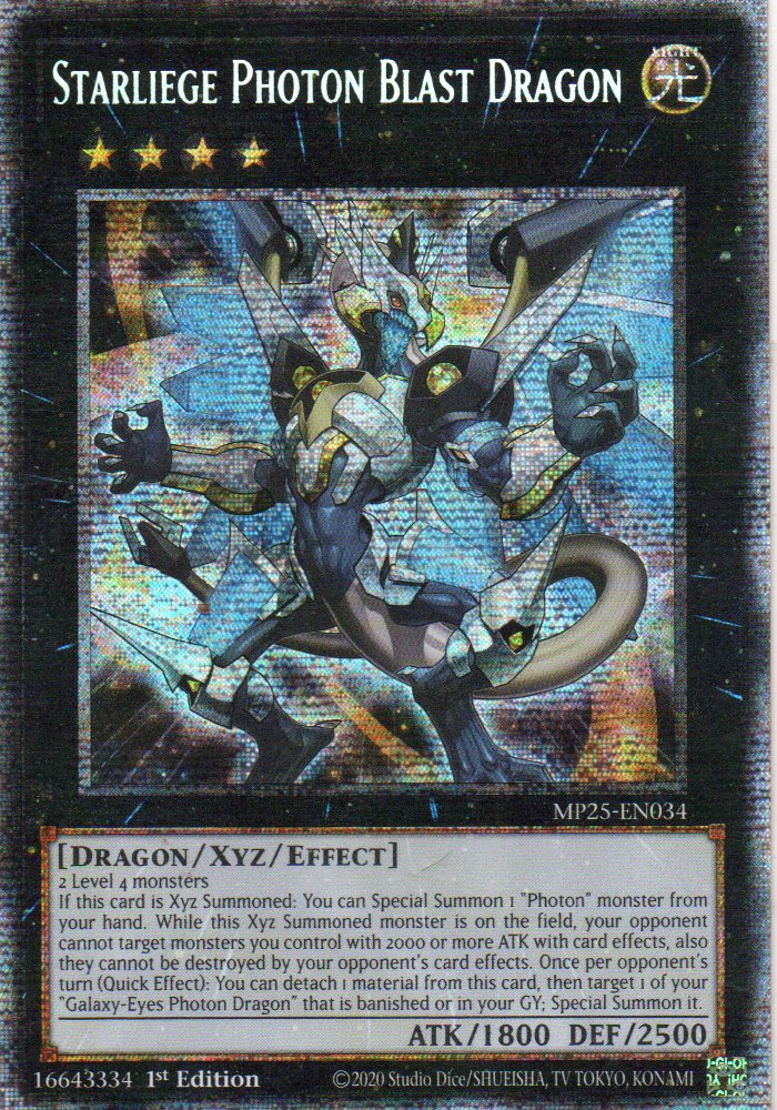 Starliege Photon Blast Dragon MP25-EN034 Starloght rare