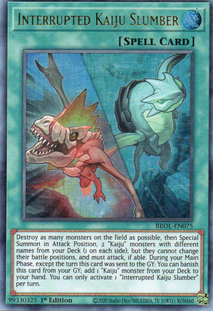 Interrupted Kaiju Slumber BROL-EN075 Ultra rare