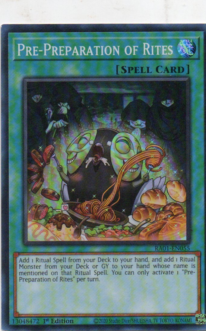Pre-Preparation of Rites RA01-EN055 Super rare