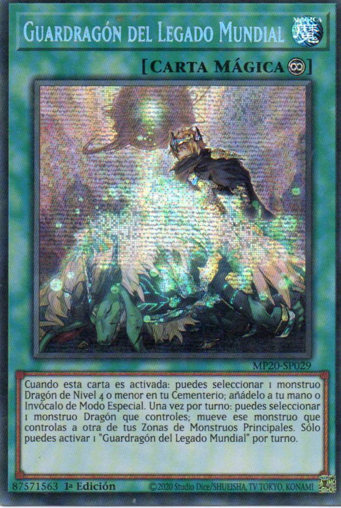 Guardragon del Legado Mundial MP20-SP029 Secret rare