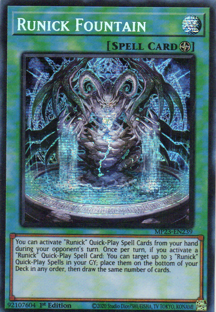 Runick Fountain MP23-EN239 Secret rare