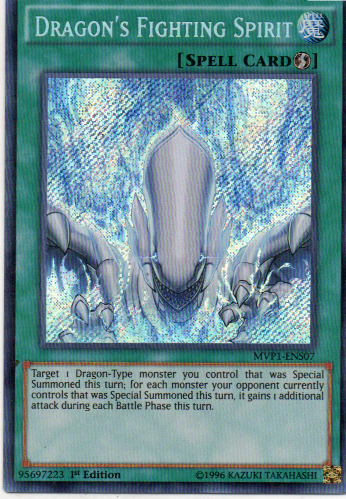 Dragon's Fighting Spirit MVP1-ENS07 Secret rare