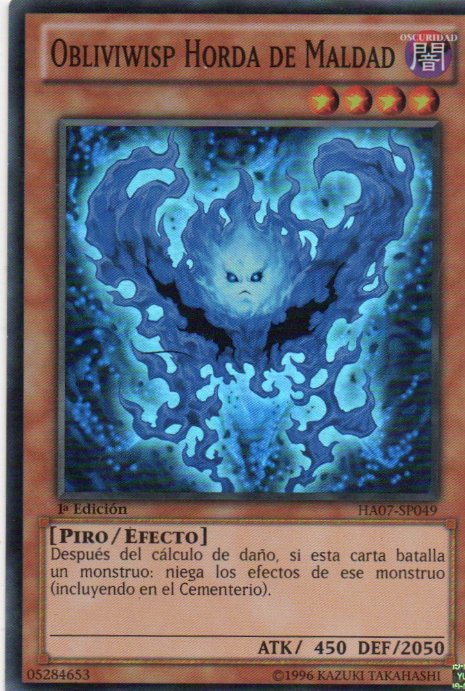 Obliviwisp Horda de Maldad HA07-SP049 Super rare