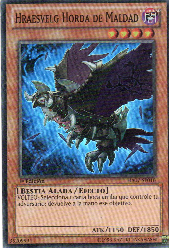 Hraesvelg Horda de Maldad HA07-SP016 Super rare