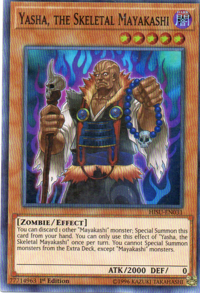 Yasha, the Skeletal Mayakashi HISU-EN031 Super rare