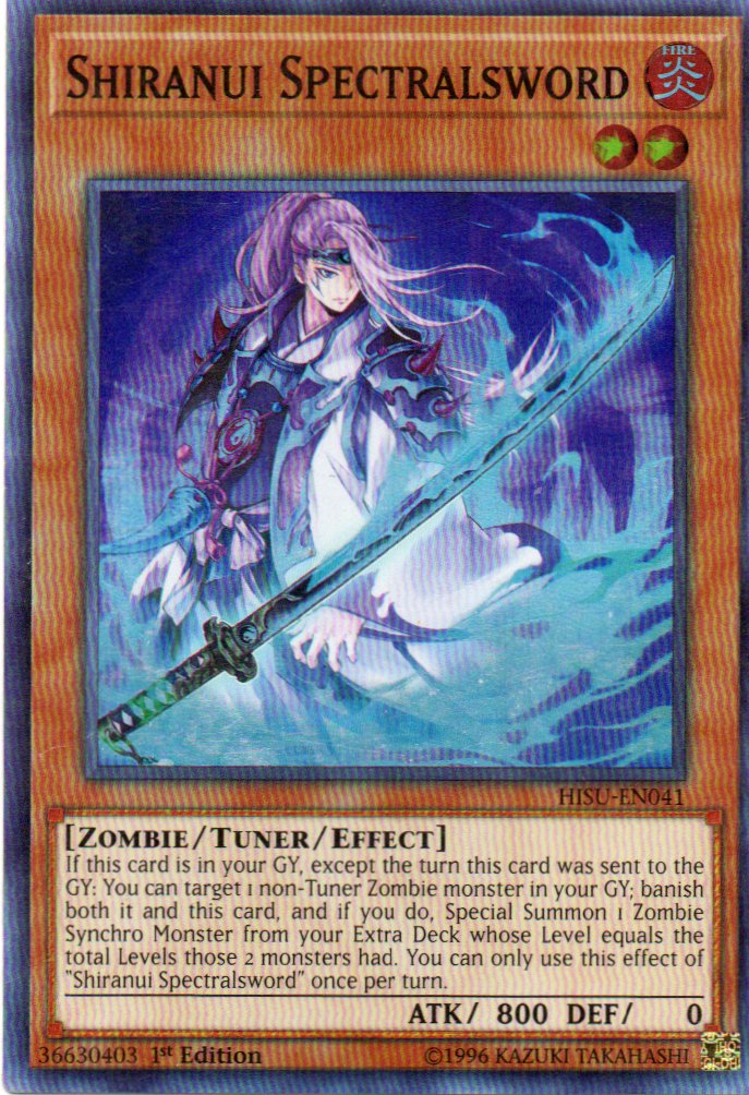 Shiranui Spectralsword HISU-EN041 Super rare