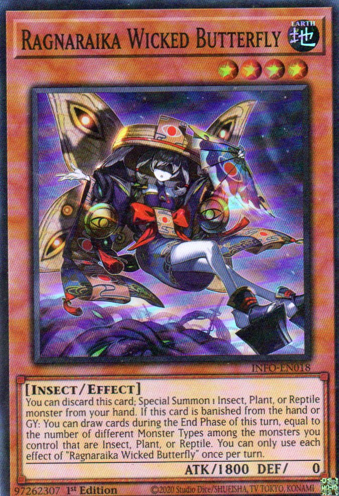 Ragnaraika Wicked Butterfly INFO-EN018 Super rare