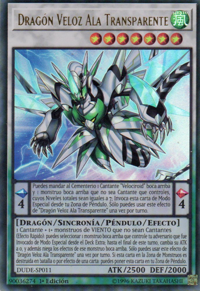 Dragon Veloz Ala Transparente DUDE-SP011 Ultra rare