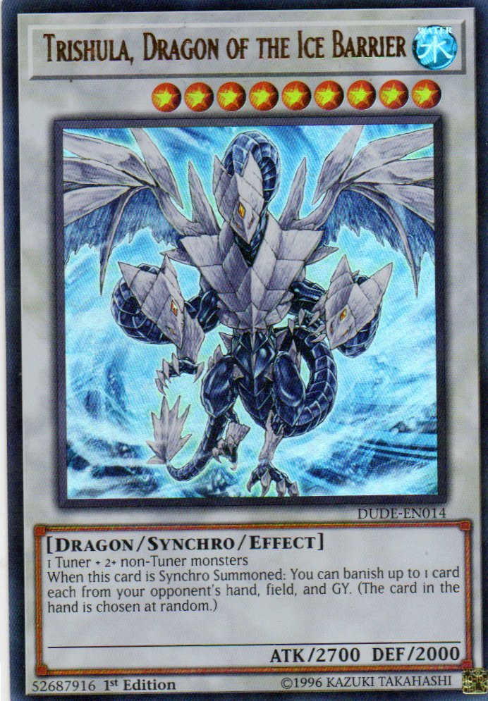 Trishula, Dragon of the Ice Barrier DUDE-EN014 Ultra rare