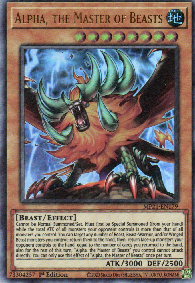 Alpha, the Master of Beast MP21-EN179 Ultra rare