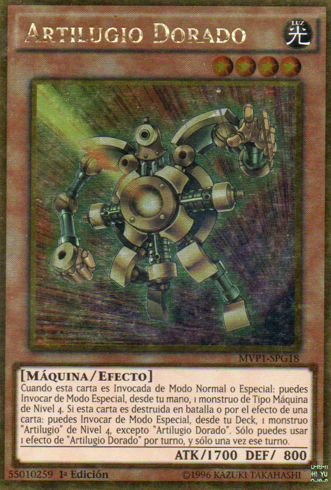 Artilugio Dorado MVP1-SPG18 Gold rare