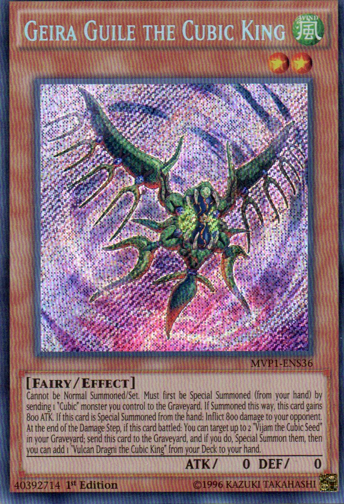 Geira Guile the Cubic King MVP1-ENS36 Secret rare