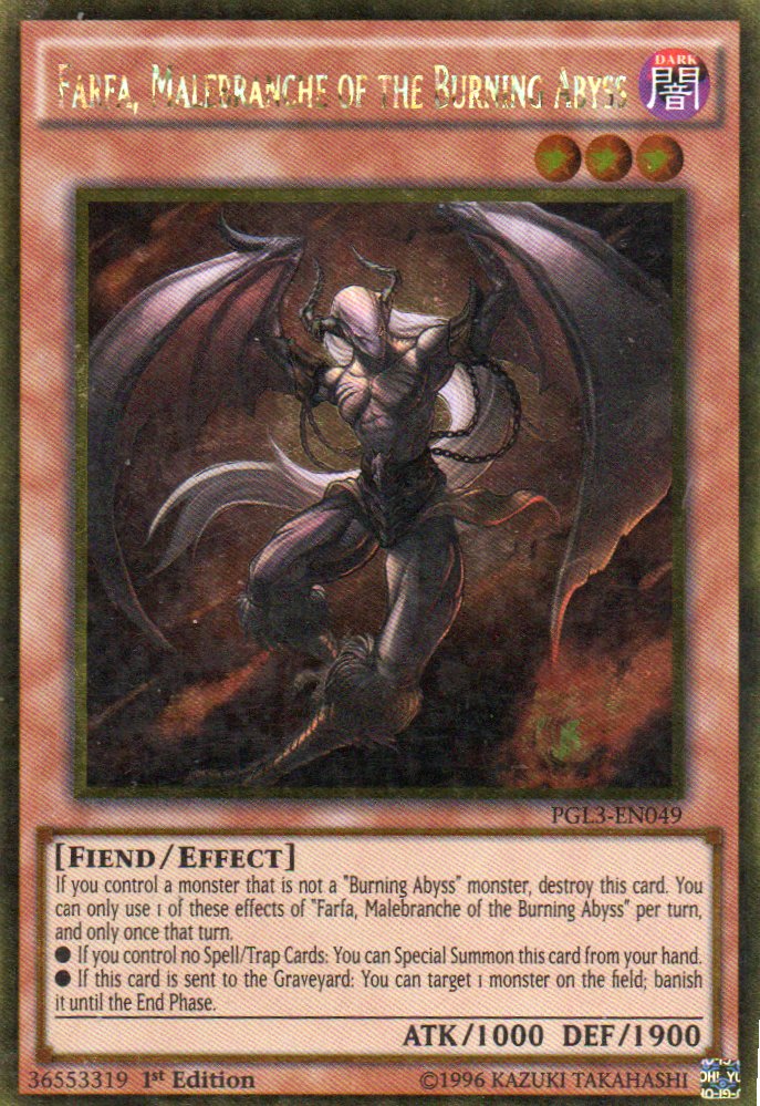 Farfa, Malebranche of the Burning Abyss PGL3-EN049 Gold rare