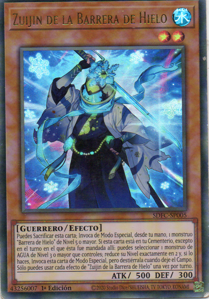 Zuijin de la Barrera de hielo SDFC-SP005 Ultra rare