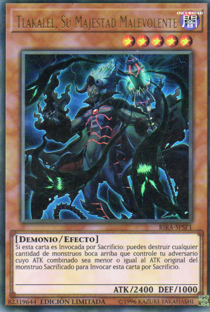 Tlakalel, Su Majestad Malevolente RIRA-SPSP1 Ultra rare