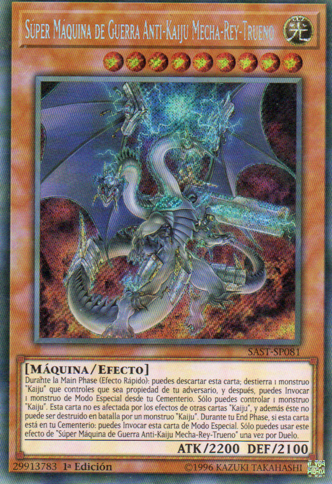 Super Maquina de Guerra Anti-Kaiju Mecha-Rey-Trueno SAST-SP081 Secret rare