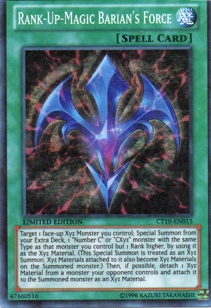 Rank-Up-Magic Barian's Force CT10-EN015 Super rare