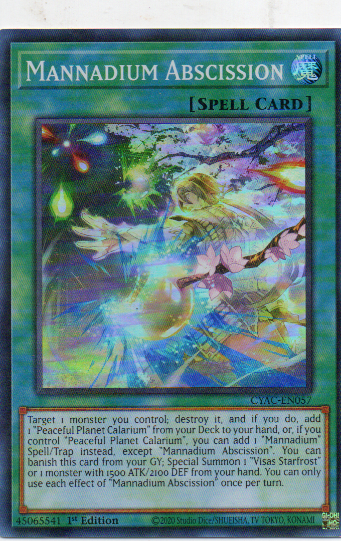 Mannadium Abscission CYAC-EN057 Super rare