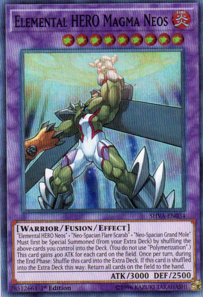 Elemental Hero Magma Neos SHVA-EN034 Super rare