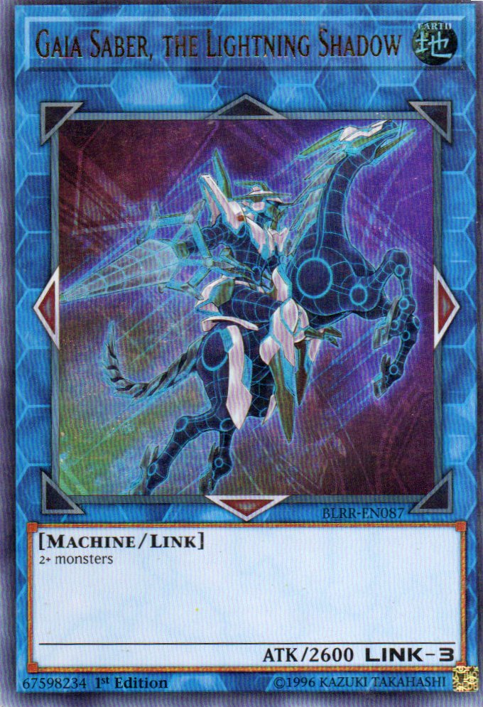 Gaia Saber, the Lightning Shadow BLRR-EN087 Ultra rare