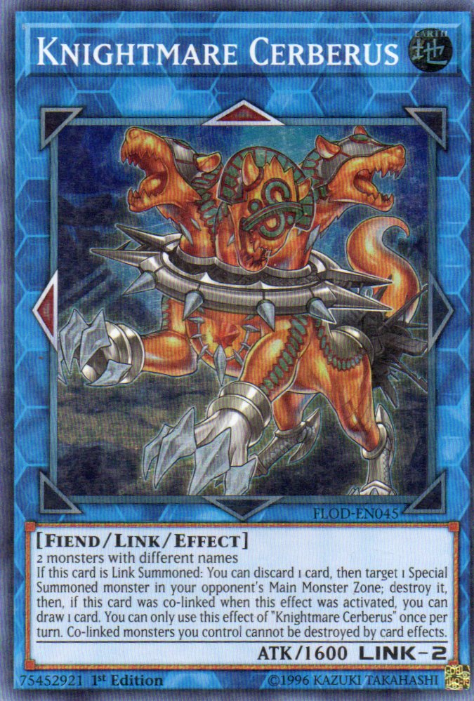 Knightmare Cerberus FLOD-EN045 Super rare