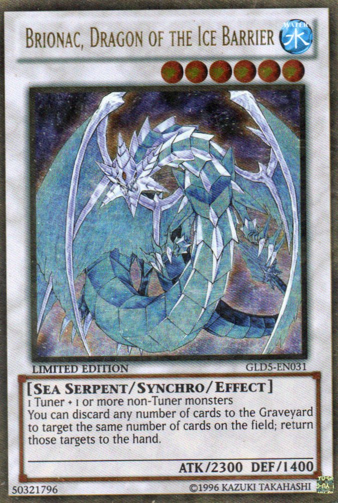 Brionac, Dragon of the Ice Barrier GLD5-EN031 Gold rare
