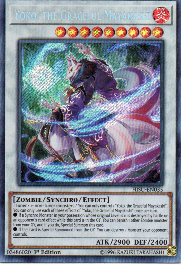 Yoko, the Graceful Mayakashi HISU-EN035 Secret rare