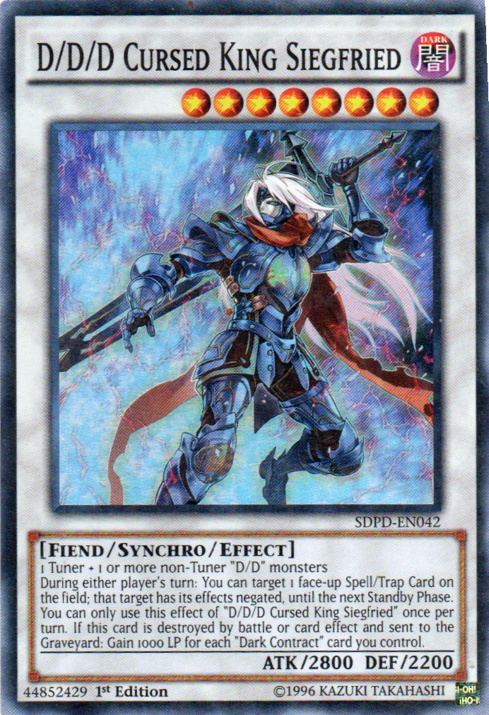 D/D/D Cursed King Siegfried SDPD-EN042 Super rare