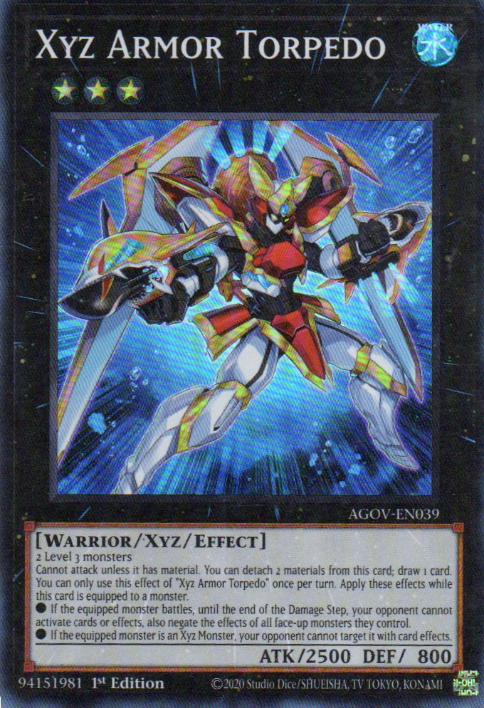 Xyz Armor Torpedo AGOV-EN039 Super rare