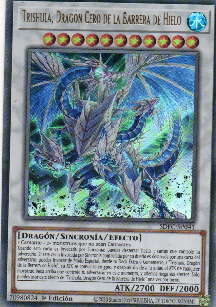 Trishula, Dragon Cero de la Barrera de Hielo SDFC-SP041 Ultra rare