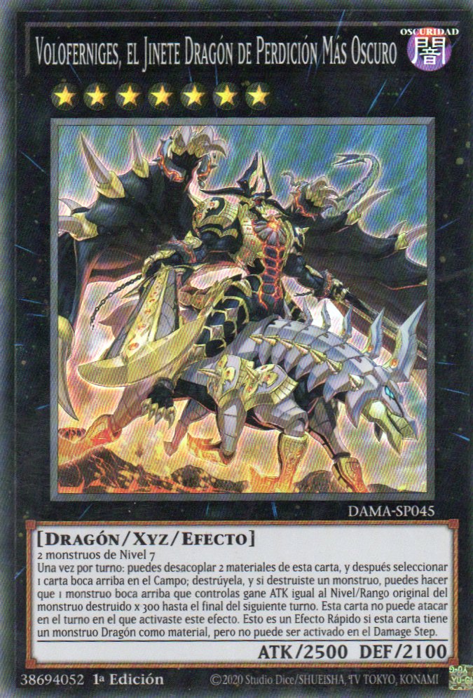 Voloferniges, el Jinete Dragon de Perdcion mas Oscuro DAMA-EN045 Super rare