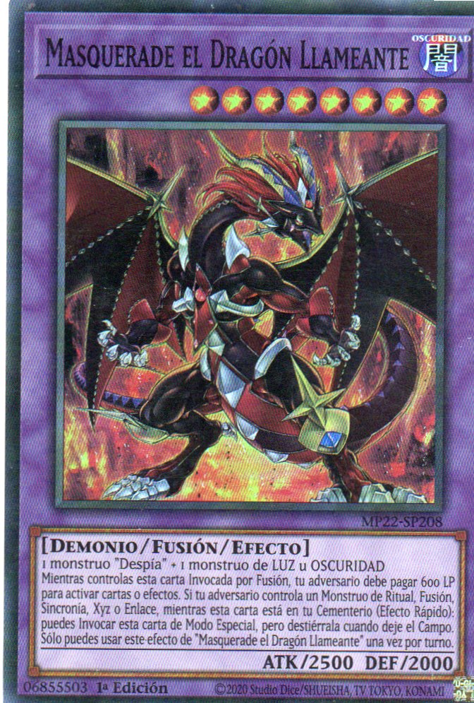 Masquerade el Dragon Llameante MP22-SP208 Super rare