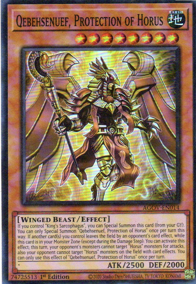 Qebehsenuef, Protection of Horus AGOV-EN014 Super rare