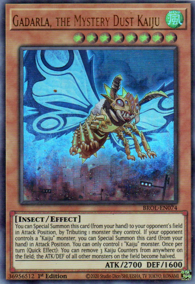 Gadarla, the Mystery Dust Kaiju BROL-EN074 Ultra rare