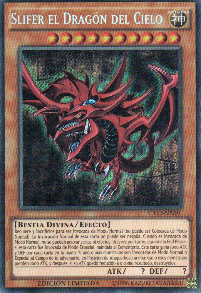 Slifer el Dragon del Cielo CT13-SP001 Secret rare
