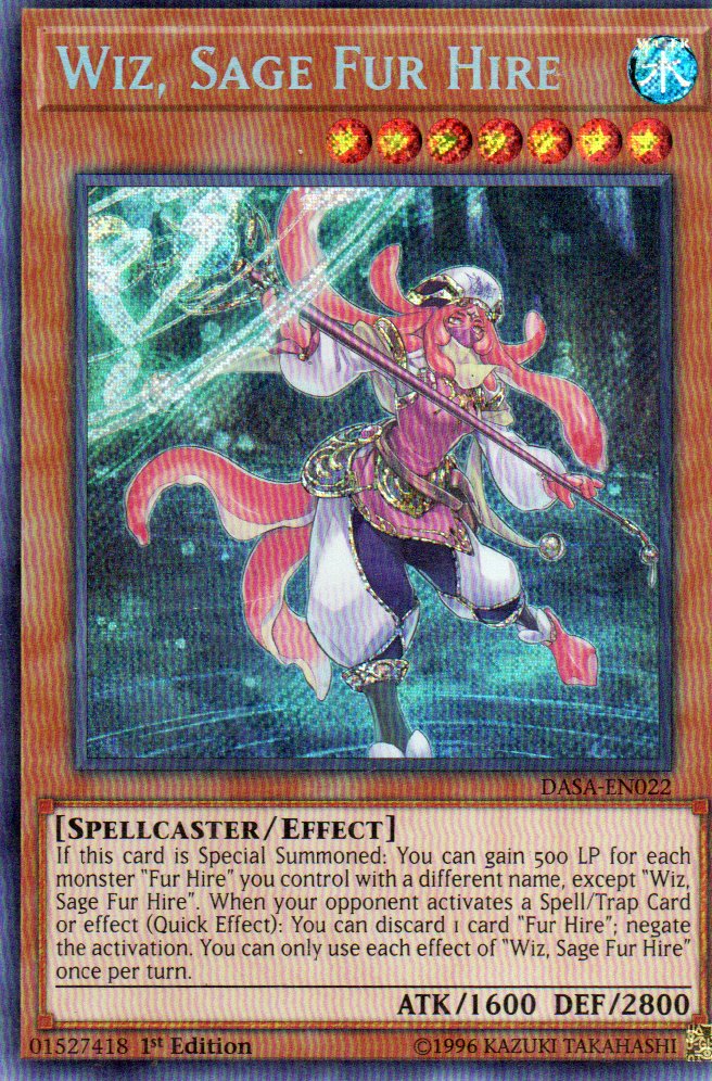 Wiz, Sage Fur Hire DASA-EN022 Secret rare