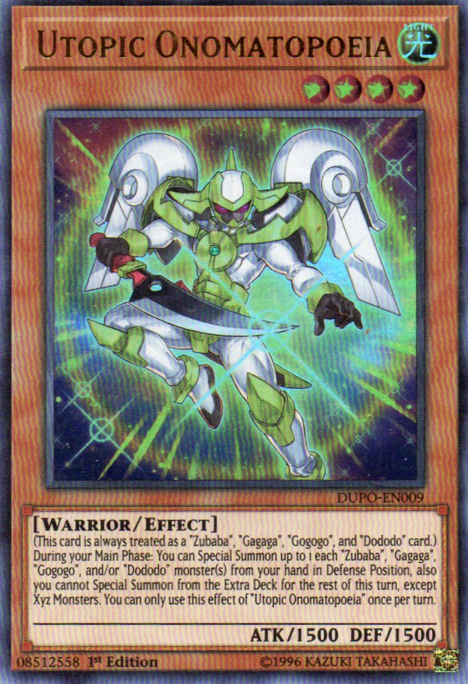 Utopic Onomatopoeia DUPO-EN009 Ultra rare