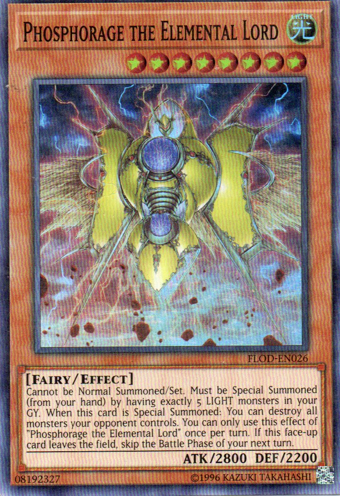Phosphorage the Elemental Lord FLOD-EN026 Super rare