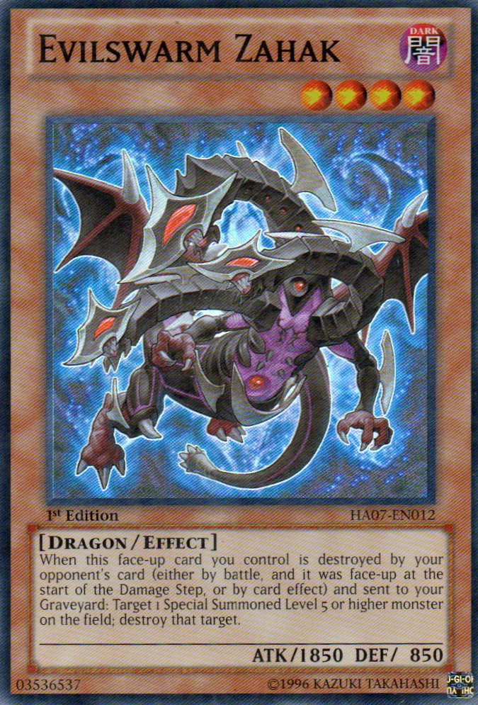 Evilswarm Zahak HA07-EN012 Super rare