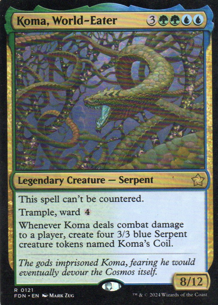 Koma, World-Eater FDN 121 Rare