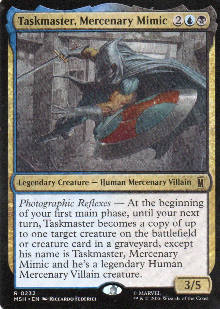 Taskmaster, Mercenary Mimic MSH 232 Rare
