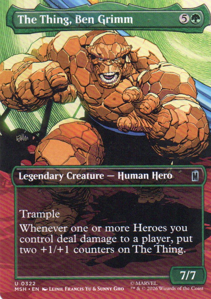 The Thing, Ben Grimm MSH 322 Uncommon