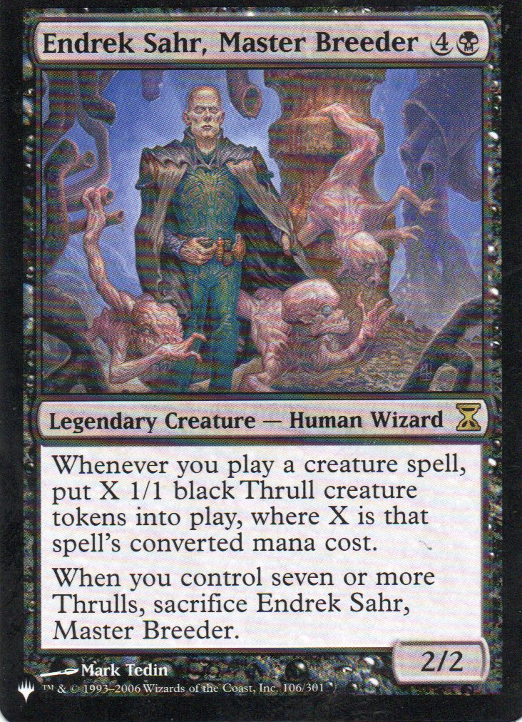 Endrek Sahr, Master Breeder 106 Rare