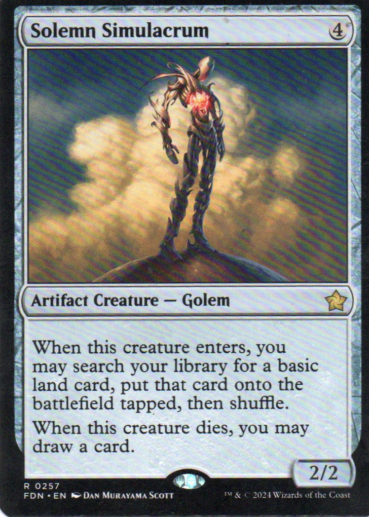 Solemn Simulacrum FDN 257 Rare