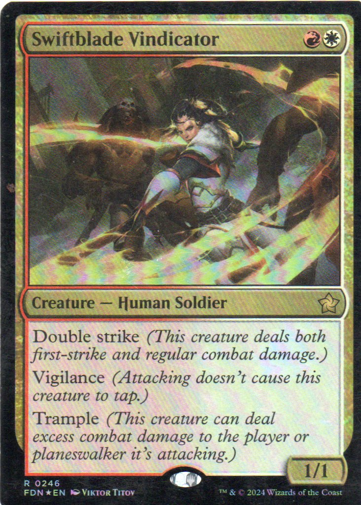 Swiftblade Vindicator FDN 246 Rare foil