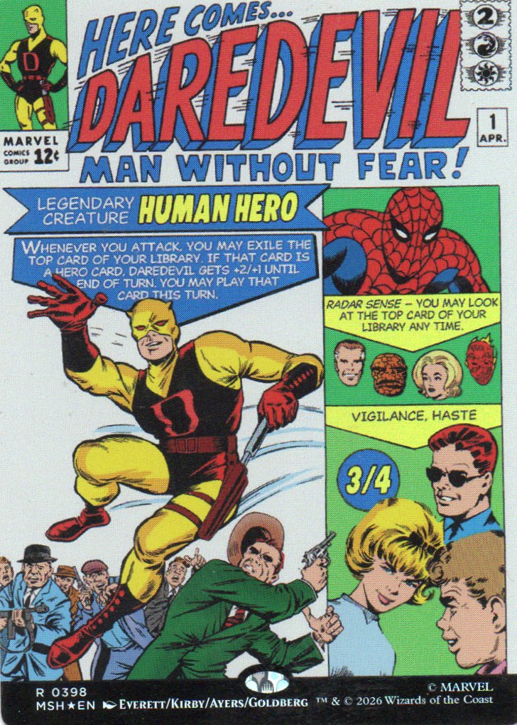 Daredevil, Man Without Fear MSH 398 Rare foil
