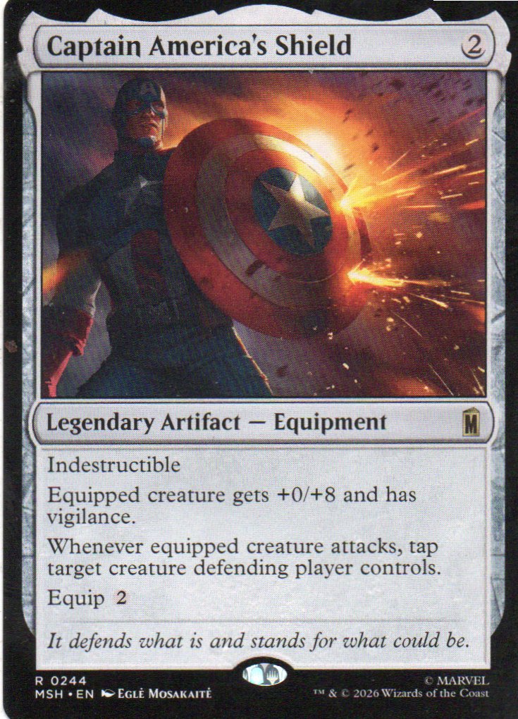 Captain America's Shield MSH 244 Rare