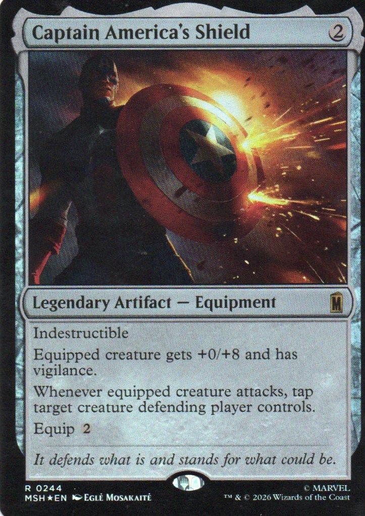 Captain America's Shield MSH 244 Rare foil