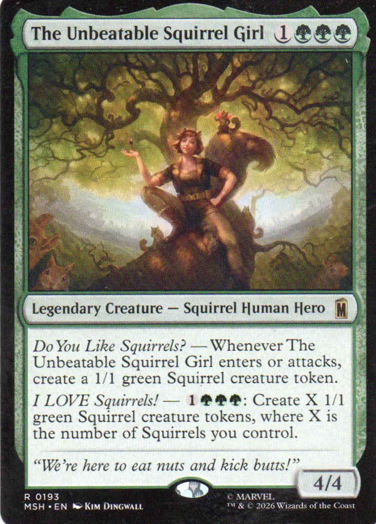The Unbeatable Squirrel Girl MSH 193 Rare