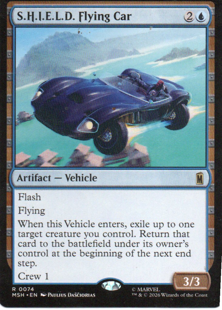 S.H.I.E.L.D. Flying Car MSH 074 Rare